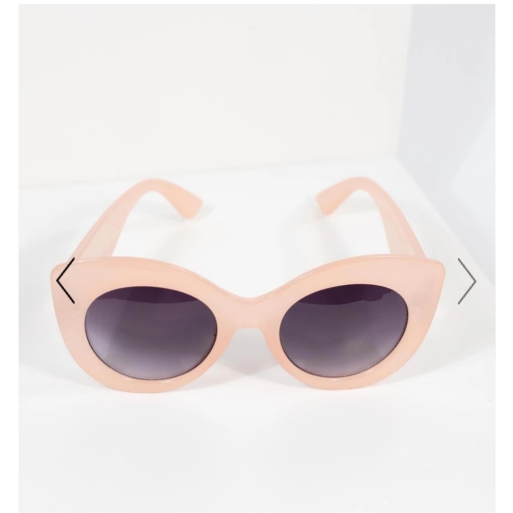 Pink Matte Mousey Cat Eye Sunglasses